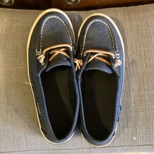 Navy Blue, Sperry Flats Woman’s size 7
